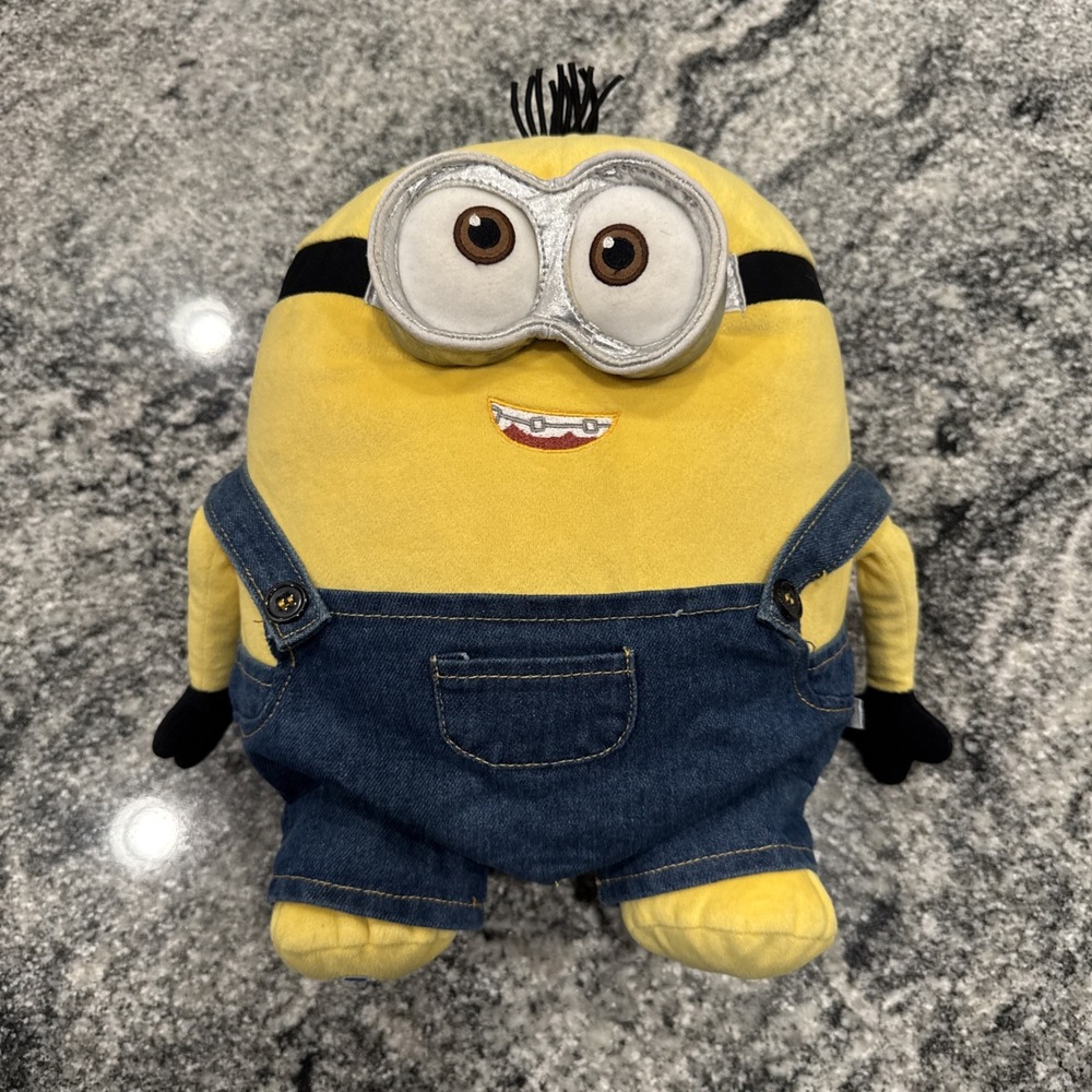 Build a‎ Bear Despicable Me "Bob" Minions Plush 12" with Overalls BAB